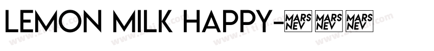 Lemon Milk Happy字体转换